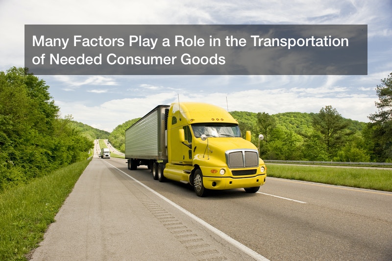 Many Factors Play a Role in the Transportation of Needed Consumer Goods